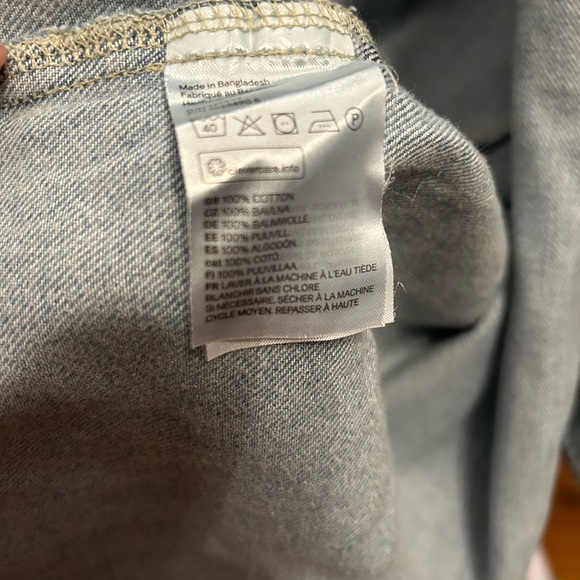 NWOT H&M denim dress (sz M) - Picture 6 of 6
